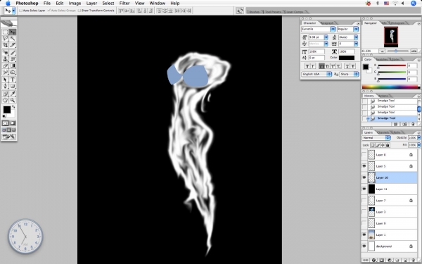 Creation of Smoky Women: Step 9